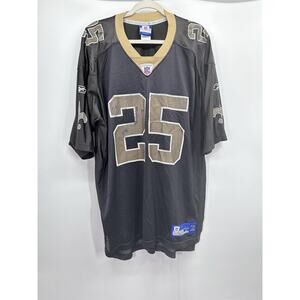 Reggie Bush #25 New Orleans Saints VTG Distressed NFL Stitched Jersey XL Reebok